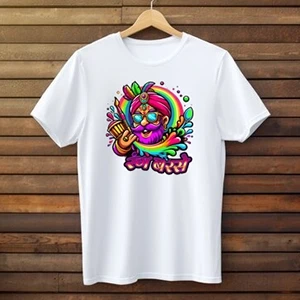 White Poly Holi T-Shirts