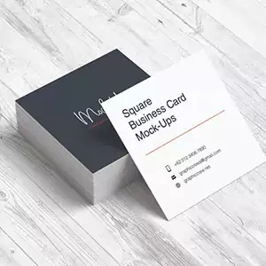 Quick Texture Square Visiting Cards