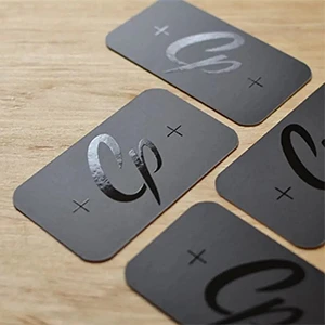 Matte UV Die Shape Visiting Cards