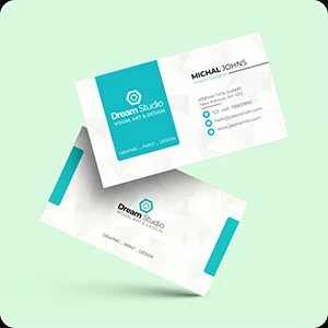 Glossy Texture Visiting Cards
